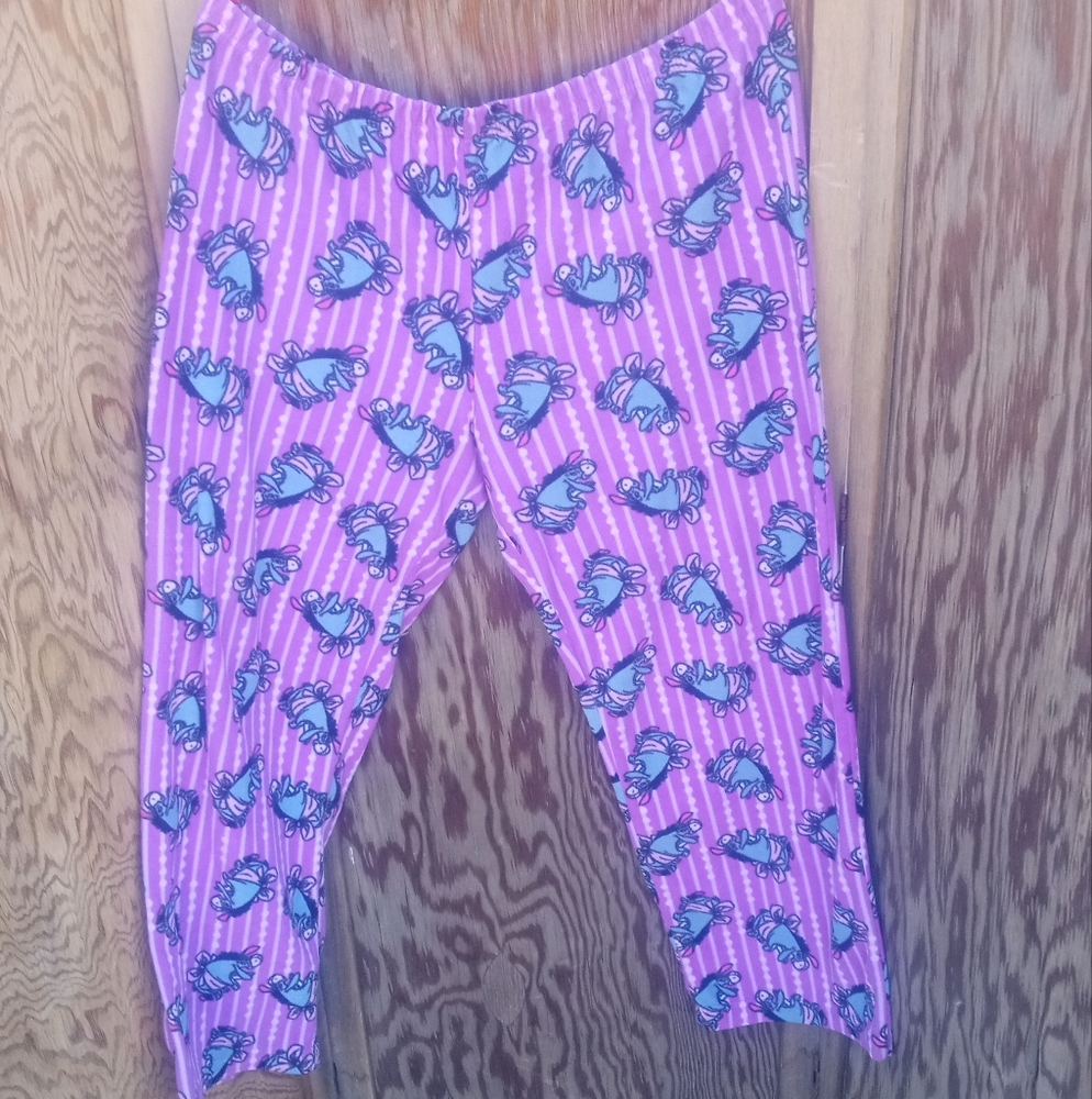 Disney Purple Pajama Pants with Eeyore Print